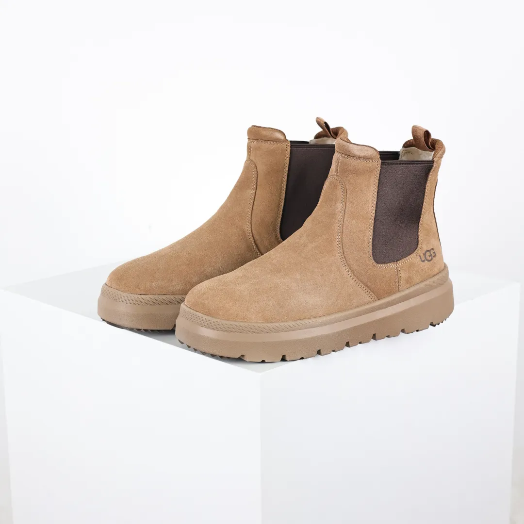 Copywriting price 💰680 The core recommendation is good price. The platform's foreign trade is exclusively for UGG Burleigh Chelsea Chelsea men's high-top snow boots 1152050. Produced by the ten-year-old brand shoemaking factory production line. Pay attention to every detail. Longfeng A-grade genuine sheep fur is integrated. It is built in full compliance with the ZP process. Size: 39 40 41 42 43 44 45
